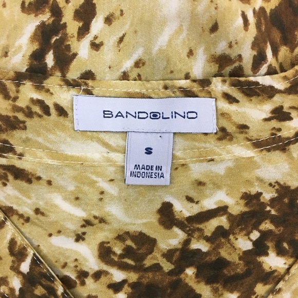 Bandolino Rayon Animal Print Blouse Top Small - Picture 5 of 5